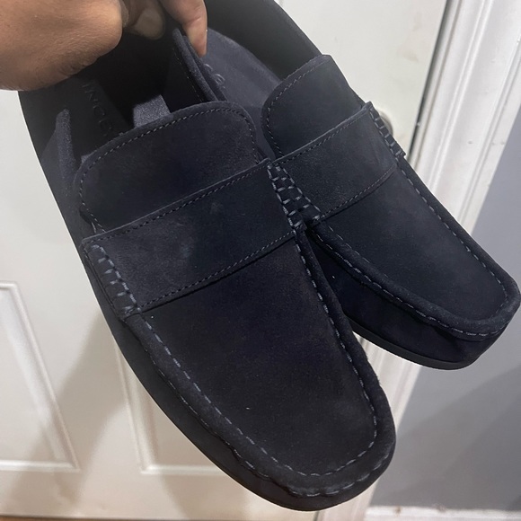 Vince Navy Blue Daly Coastale Loafers shoes Sz 10.5 - Picture 8 of 16